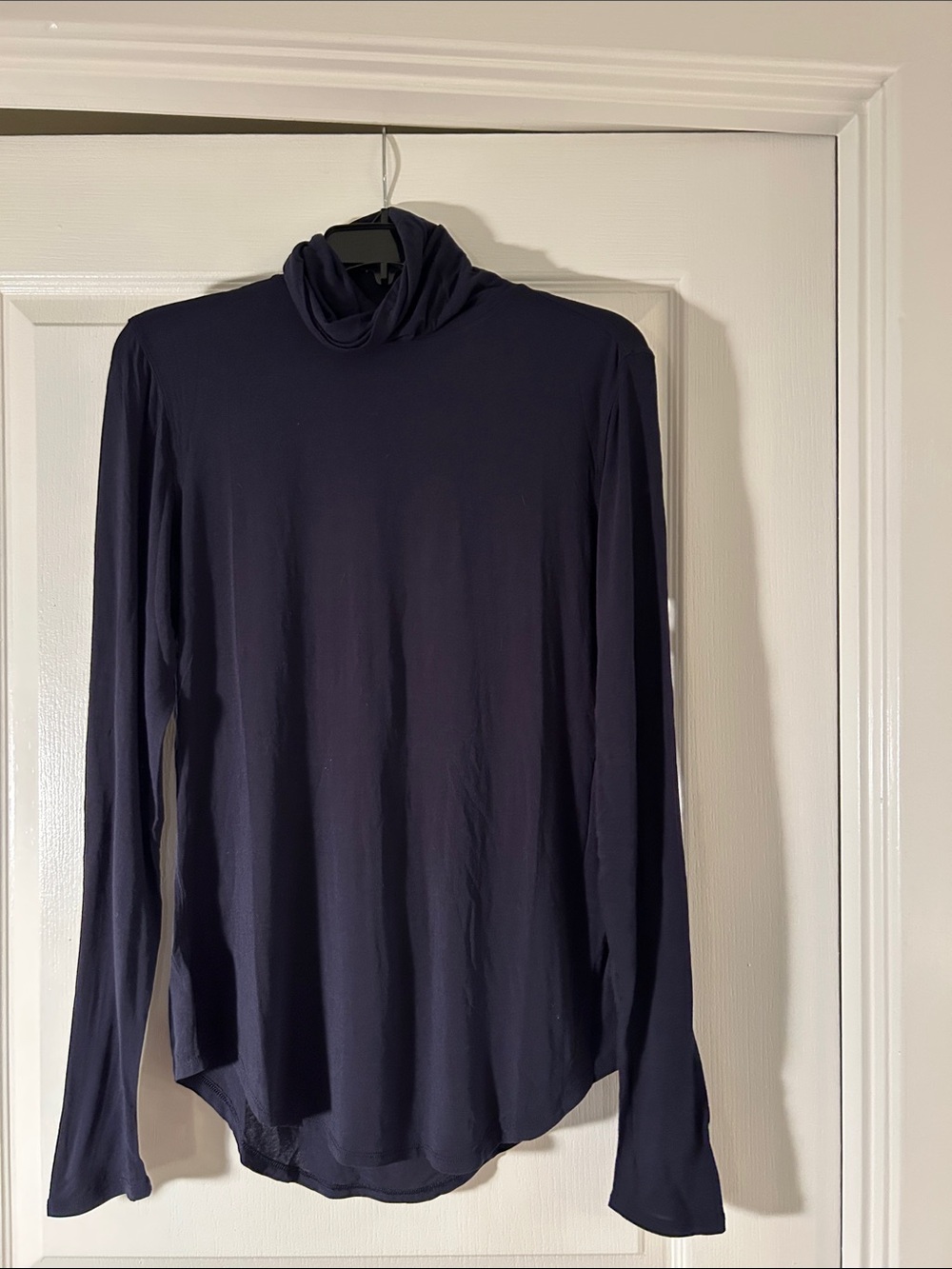 Kit and Ace Navy Long-Sleeve Turtleneck Top